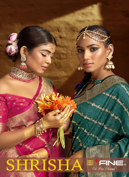 B Fine Shrisha Silk Wedding Wear Saree Wholesale Price In Surat